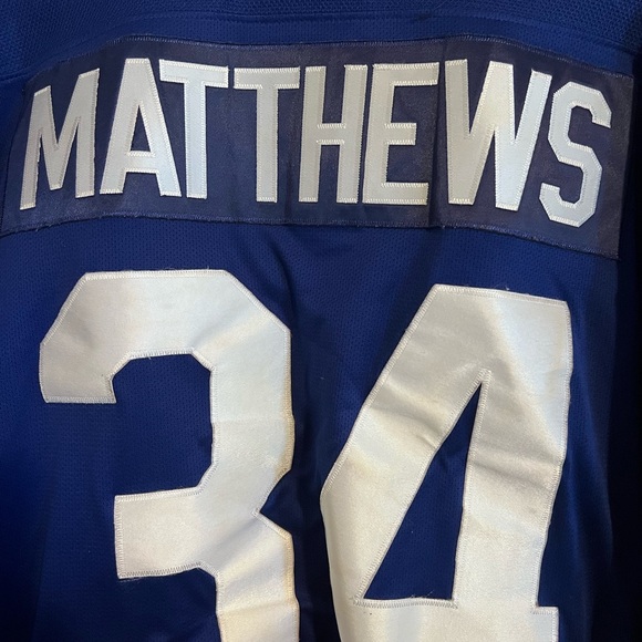 Reebok Blue and White Toronto Maple Leafs Jersey - Picture 5 of 5